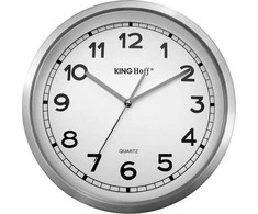 King Hoff Laikrodis Sieninis laikrodis, nerūdijančio plieno, 30 cm skersmens, Kinghoff