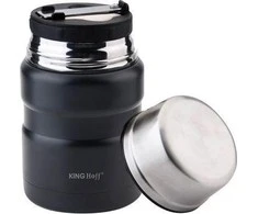 King Hoff Maisto termosas, plieno, 0,5 l, juodas, „Kinghoff“