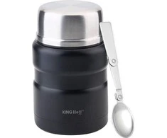 King Hoff Maisto termosas, plieno, 0,5 l, juodas, „Kinghoff“