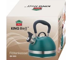 King Hoff Virdulys, Švilpiantis virdulys, 1,8 l, nerūdijančio plieno, žalias, kinghoff, kh-1855