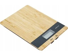Virtuvinės svarstyklės Waga Svarstyklės Bambukinės virtuvės svarstyklės, 5kg, „Kinghoff“