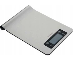 Virtuvinės svarstyklės Waga Svarstyklės Virtuvės svarstyklės, sidabro spalvos, 5kg, „Kinghoff“