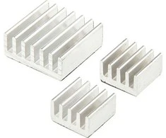 King Mod Service Raspberry Pi radiatorių rinkinys – sidabro spalvos
