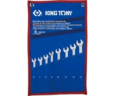 KING TONY ILGŲ KOMBINUOTO VERŽTAŽKLIŲ RINKINYS 8 vnt 6-13mm DĖKLAS
