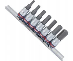 KING TONY KLUCZE IMBUSOWE 1/4" 7szt. 2035 H1/8" - H3/8" .
