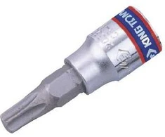 KING TONY NASADKA 1/4" Z KOŃCÓWKĄ TORX Z OTWOREM T25 x 37mm