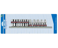 KING TONY Rinkinys NASADEK IMBUSOWYCH 1/4" 9cz. 5/32"-1/2" CHROM ...
