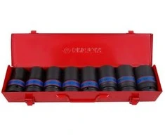 KING TONY Rinkinys NAS.UD.1" 8 vnt. ILGIS 6K.24-41mm 24, 27, 30, 32, 33, 36, 38, 41, KASETĖ