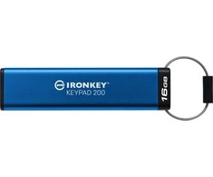 KINGSTON 16GB IRONKEY KEYPAD 200, FIPS 140-3 LVL 3 (PENDING) AES-256 ENCRYPTED