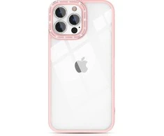 Kingxbar Sparkle serijos dėklas iPhone 13 Pro Max su kristalais galinio dangtelio rožinės spalvos