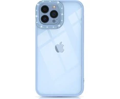 Kingxbar Sparkle Series dėklas iPhone 13 Pro su kristalais galinis dangtelis mėlynas