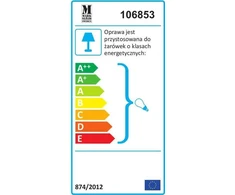 Sieninis šviestuvas Kinkiet Markslojd Kinkiet lampa ścienna Markslojd Larry 1x60W E27 juoda / auksinė 106970