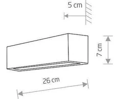 Sieninis šviestuvas Kinkiet Nowodvorski Juoda lempa per veidrodį STAIGHT WALL 7601 sienos projekcijos sija