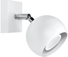 Sollux Lighting Sieninis šviestuvas OCULARE baltas