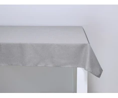 Poliesterinė staltiesė 140×240 cm, šviesiai pilka, 95062, Kinvara