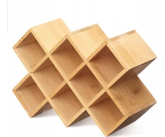Kinvara Stojak na przyprawy BAMBOO na 10 słoiczków, 7,5 x 24,5 x 17 cm