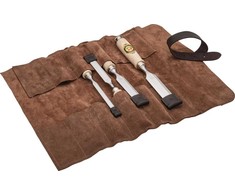 Kirschen Kirschen Firmer Chisel Set 4pcs. Leather Bag 10-16-20-26