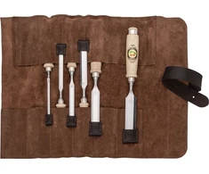 Kirschen Kirschen Firmer Chisel Set 6pcs. Leather Bag 6-10-12-16-20-26
