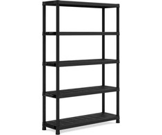 KIS plastikinė atvira lentyna PLUS 120/5 - 187 x 120 x 40 cm