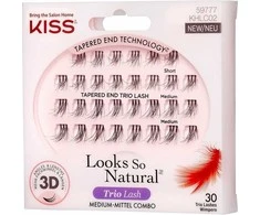 KISS atrodo taip natūraliai dirbtinių blakstienų kuokšteliai – Trio Lash 3D 1 pak.