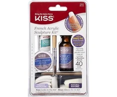 Kiss French Acrylic Sculpture Kit - akrilo prancūziško manikiūro rinkinys