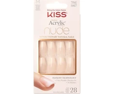 KISS salonas dirbtiniai nagai akrilas prancūziškas nuogas - Leilani (M) 1 pak. (28 vnt.)