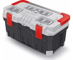 Prosperpla Darbo įrankių dėžė KISTENBERG Titan Plus, 55,4 x 28,6 x 27,6 cm, pilka/juoda sp.