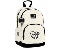 Mokyklinė kuprinė „Kite“ K26-585M-2. Baltos sp.. 29x14x40 cm