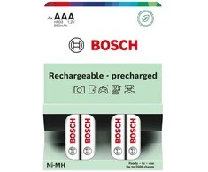 Kita akumuliatorius WSTĘPNIE NAŁADOWANY BOSCH 4SZT AAA HR03B4P950/00 950mAh