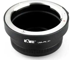 KiwiFotos Nikon 1 adapteris Pentax K objektyvams