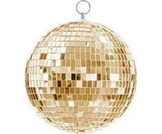 KKS Pakabinama dekoracija Disco Ball 20cm aukso spalvos