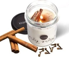Klareko KLAREKO _ Spirit Smulkesnė kvapni sojos žvakė Cinnamons Huards 80g