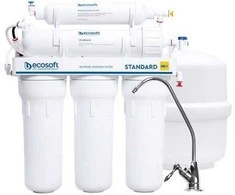 Klarwod Vandens filtro 7 pakopų atvirkštinio osmoso sistema su mineralizatoriumi ir biokeramika, 75 GPD membrana, 3,2 galonų talpa