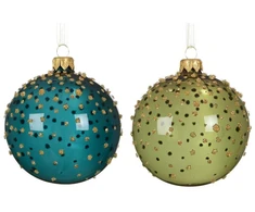 Klass Nežinomas Eglutės žaisliukas Decoris Dots, skaidrus/mėlynas/žalias