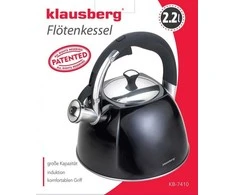 Virdulys, Tradicinis virdulys, 2,2 l, juodas, Klausberg