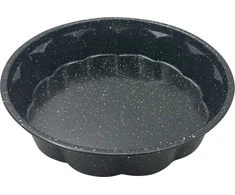 Kepimo forma tortui, metalinė, su nelimpančia danga, juoda, 23,5 cm skersmens, Klausberg, kb-7837