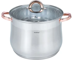 Puodas STALOWY GASTRONOMICZNY 8.6L 24CM KLAUSBERG KB-7793 ROSE GOLD