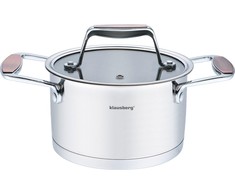 KLAUSBERG - Plieninis puodas + dangtis 16 cm 1,8 L