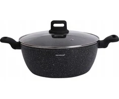 Puodas Puodas, juodas marmuras, 28 cm skersmens, 5,71 l, Klausberg