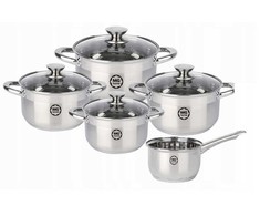 Tradicinis puodas MG Home MODERNO BRUSHED STEEL 4,5 l