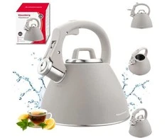 Virdulys, Plieninis virdulys 2,5 l, pilkas, Klausberg kb-7953