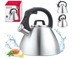 Virdulys, 2,5 l plieno virdulys su švilpuku ir minkšta rankena, Klausberg kb-7951