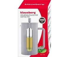 Klausberg Zaparzacz Kavos/arbatos virimo aparatas su presu, talpa 1 l, juodas, kb7751