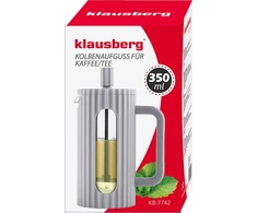 Kavos aparatas Klausberg Zaparzacz Kavos/arbatos virimo aparatas su presu, talpa 0,35 l, pilkos spalvos, kb7742