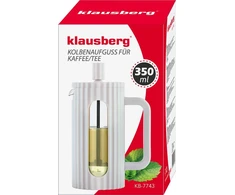 Klausberg Zaparzacz Kavos/arbatos virimo aparatas su presu, talpa 0,35 l, šviesiai pilkas, kb7743
