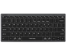 A4tech klaviatūra FBX51C, biuro klaviatūra, membrana, bevielė, CZ/SK, pilka