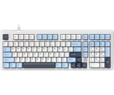 Klaviatūra magnetyczna su laidu Ajazz AK980 Magnetic Switch balta