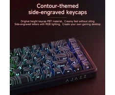 Klaviatūra Ajazz Mechaninis žaidimų jungiklis AK680 MAX magnetinis jungiklis - ABS juodi klavišų dangteliai - RGB - aliuminio pozicionavimo plokštelė - laidinė versija