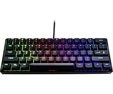 SureFire KingPin M1 klaviatūra 60%, žaidimams, RGB su laidu (USB) US, juoda do gry, mechaninė