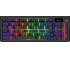 Klaviatūra AQIRYS AQIRYS Klaviatūra mechaninė 96%/95 klawiszy Dual Mode: Wirelles&amp;BT+su laidu ATRIA juodas